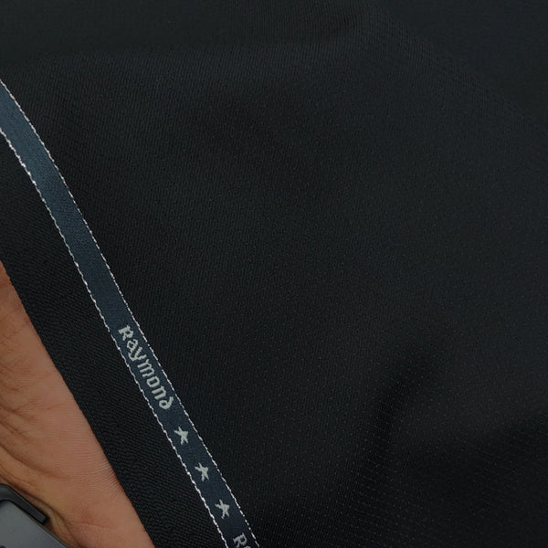 Raymond Exotic Premium Super 120s Count 30% wool Self Dotted Suiting Fabric Colour Charcoal Black