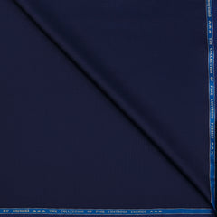 Suit Fabric Raymond Super Luxurious 42% Rich Wool Micro Dobby Color Space Blue