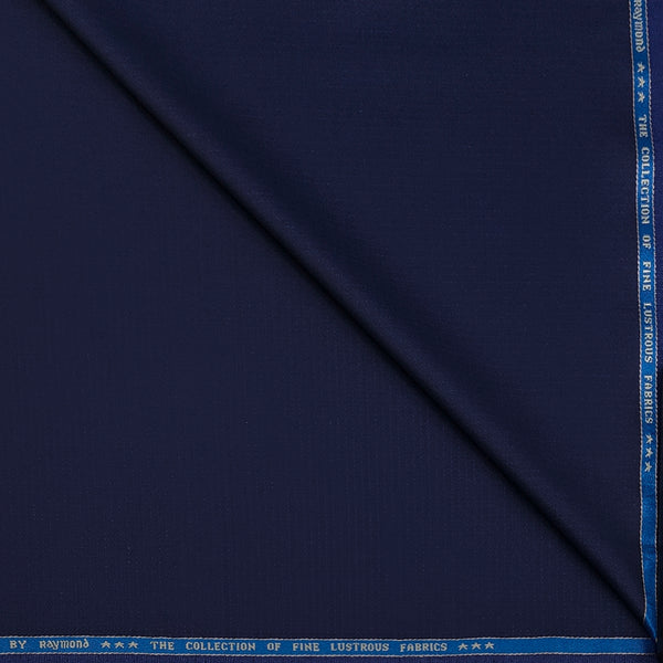 Suit Fabric Raymond Super Luxurious 42% Rich Wool Micro Dobby Color Space Blue