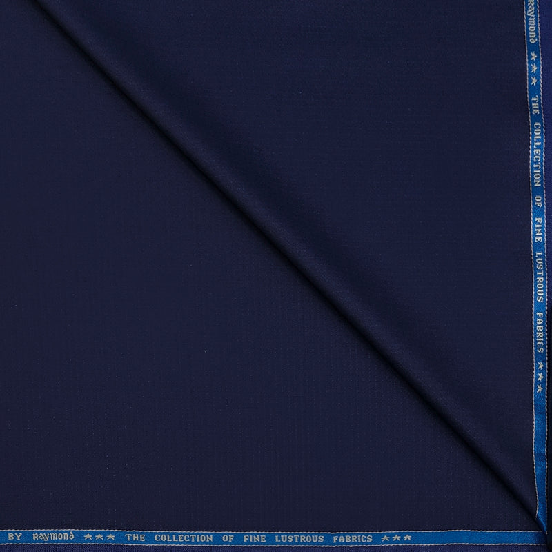 Suit Fabric Raymond Super Luxurious 42% Rich Wool Micro Dobby Color Space Blue