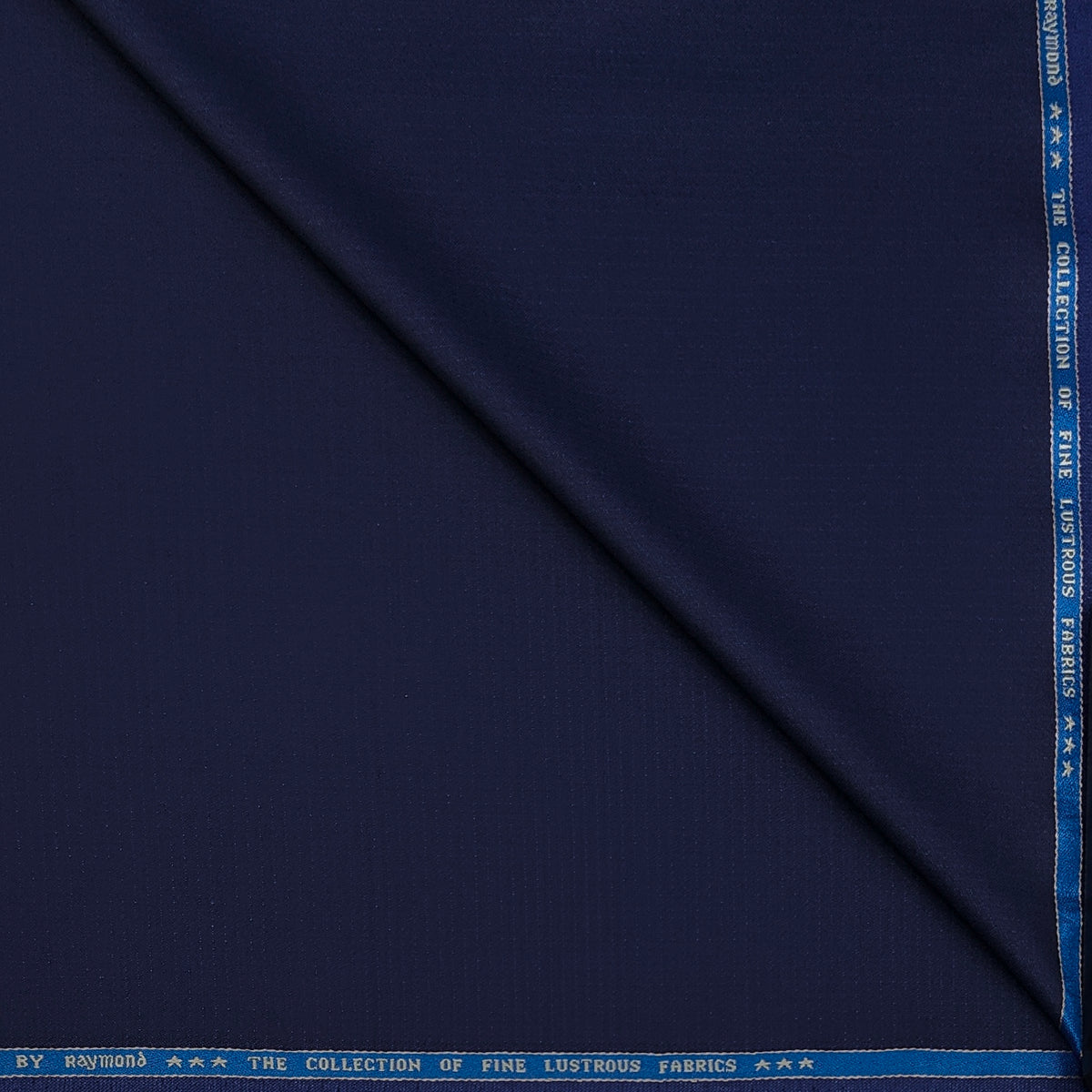 Suit Fabric Raymond Super Luxurious 42% Rich Wool Micro Dobby Color Space Blue