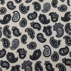 Shirt Fabric Raymond Regio Italia 100% Silk Digital Printed Colour Black N Off White