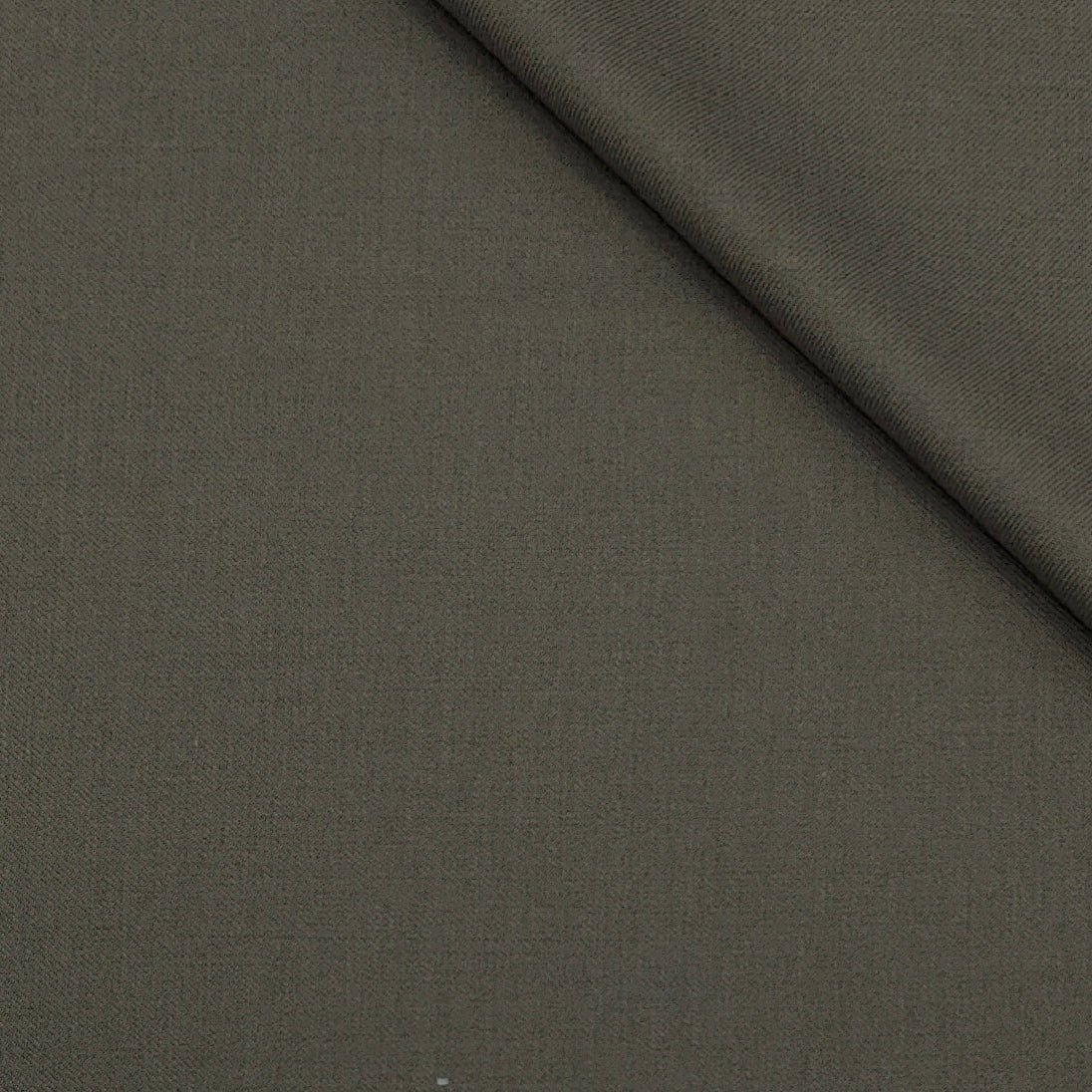 Trouser Fabric Raymond Wool Blended Plain Colour Walnut Brown