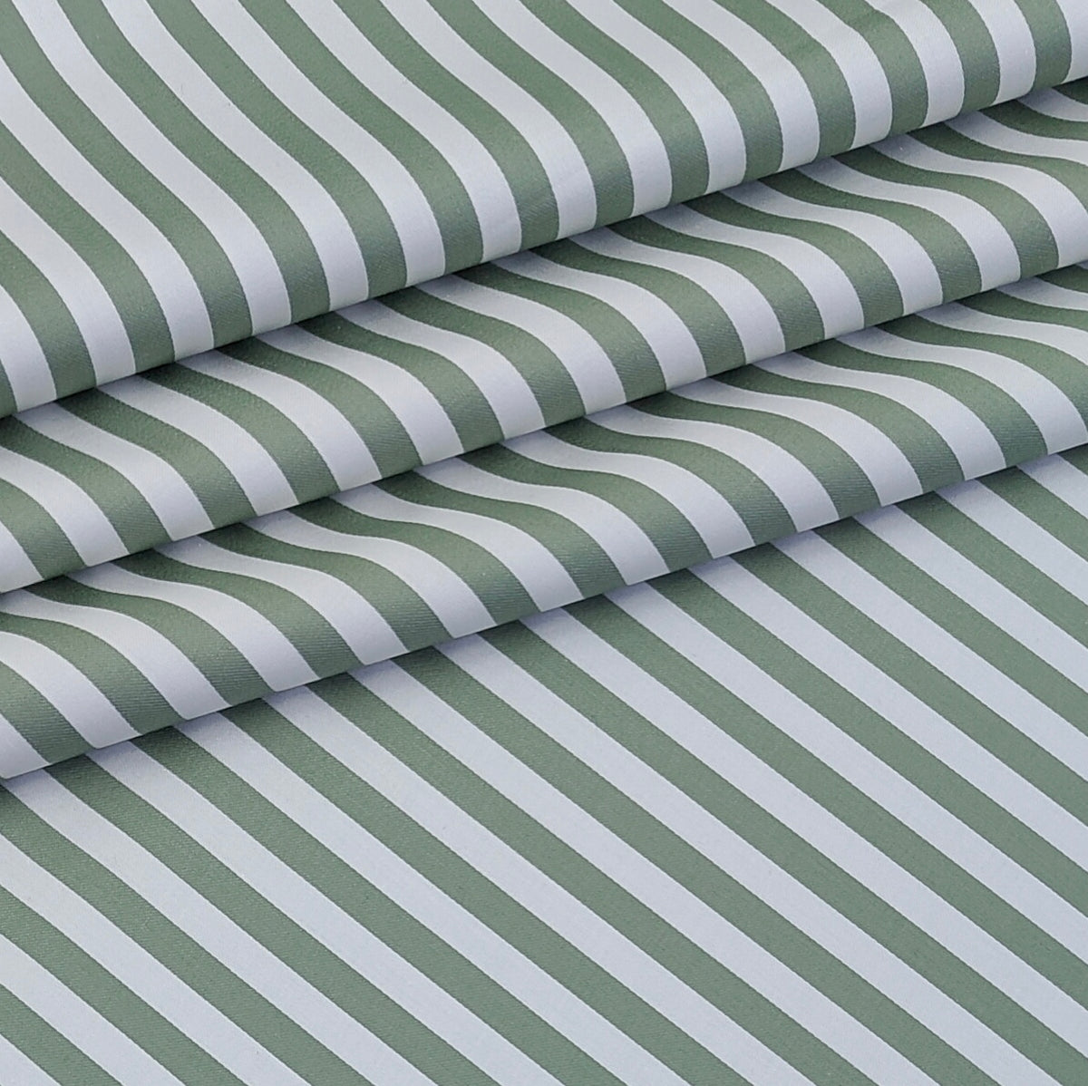Shirt Fabric Soktas Finest 80s Giza Cotton Bengal Stripe Colour Forest Green