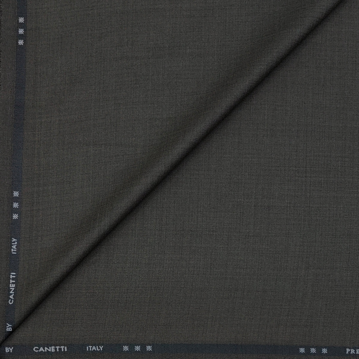 Trouser Fabric Canetti Italy Luxury TR Structure Colour Dusty Taupe Brown