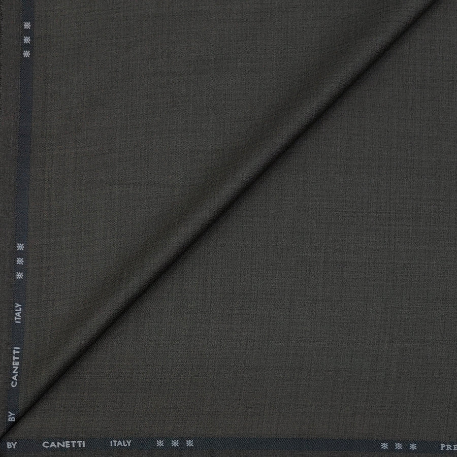 Trouser Fabric Canetti Italy Luxury TR Structure Colour Dusty Taupe Brown