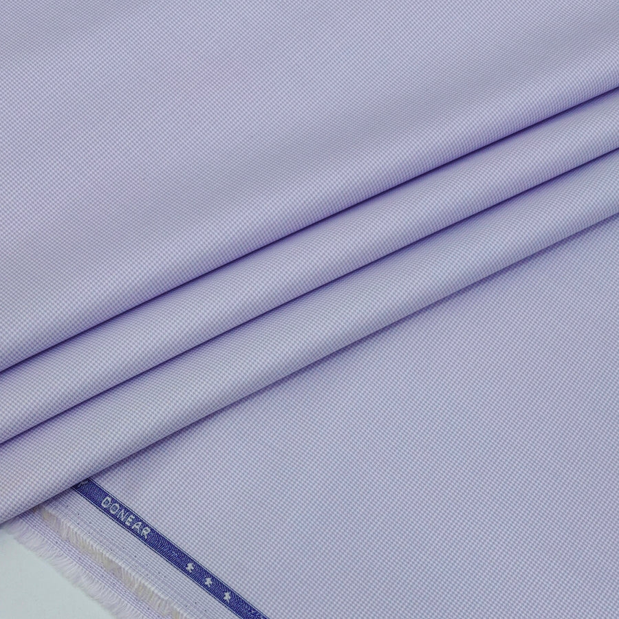 Shirt Fabric Donear Premium Giza Cotton Pin Check Colour Light Lavender