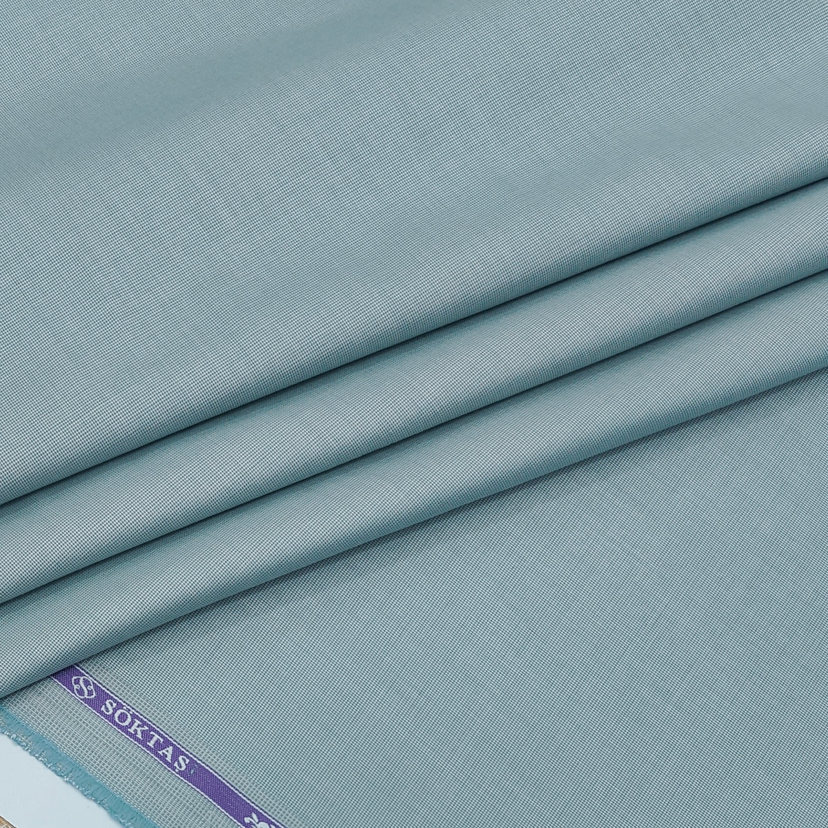 Shirt Fabric Soktas 100% Cotton Oxford Weave Colour Soft Ice Green