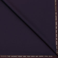 Suit Fabric Raymond Exotic Super 100s Count Luxurious 40% Rich Wool Dobby Color Plum Wine