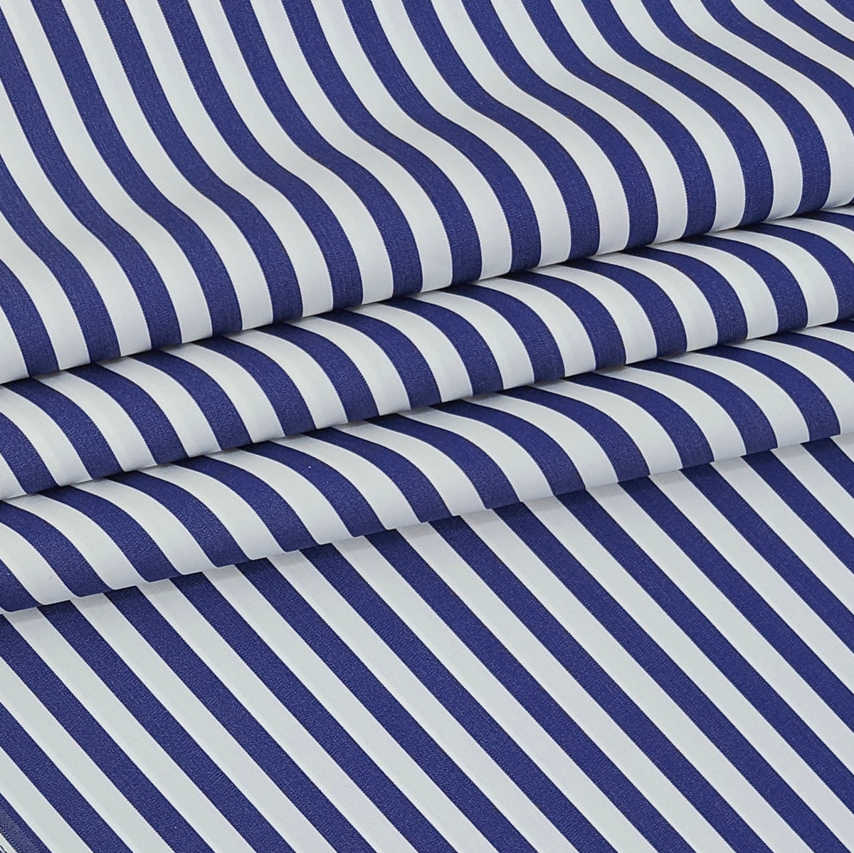 Shirt Fabric Soktas 140/2 Giza Cotton Bengal Stripe Colour Dark Blue N White