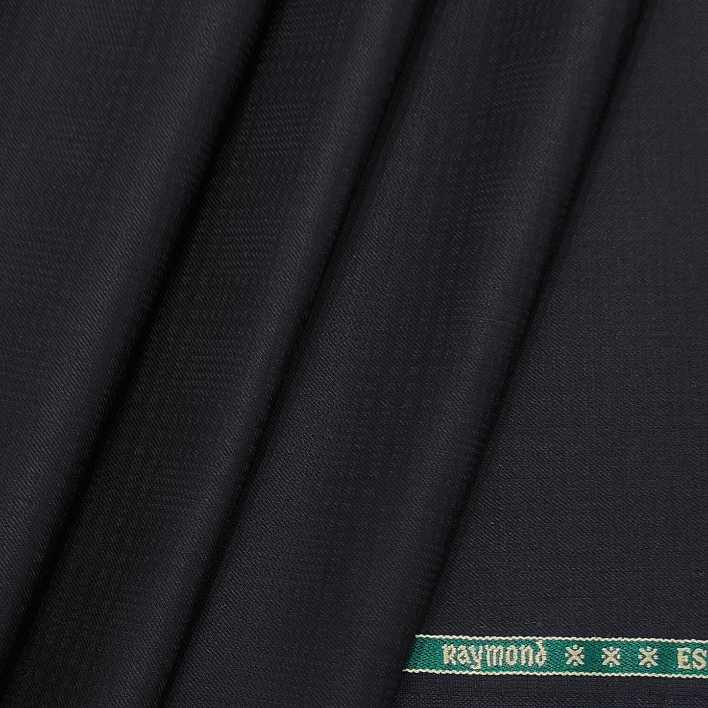 Raymond Poly Wool Jacquard Black Blazer Fabric