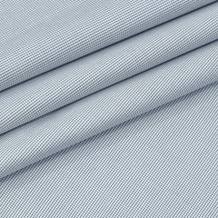 Shirt Fabric Arvind 100% Pure Cotton Micro Check Colour Bluish Grey