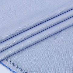 Shirt Fabric Arvind 100% Pure Cotton Micro Check Colour Blue