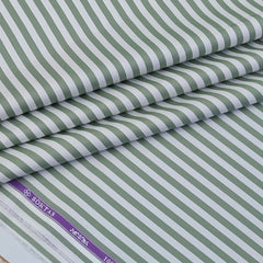 Shirt Fabric Soktas Finest 80s Giza Cotton Bengal Stripe Colour Forest Green