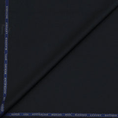 Suit Fabric OCM Exotic Premium Super 130s Count 40% Merino Wool Plain Color Dark Grey