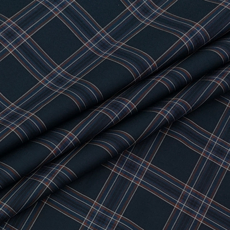 Shirt Fabric Donear LA Finish Premium Giza Cotton Tartan Check Colour Multicolour