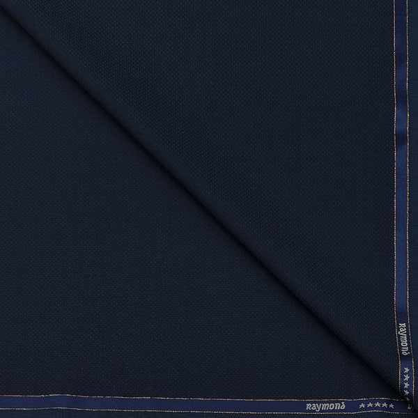 Suit Fabric Raymond Exotic Super 120s Count Luxurious 70% Rich Wool Micro Dobby Color Dark Blue