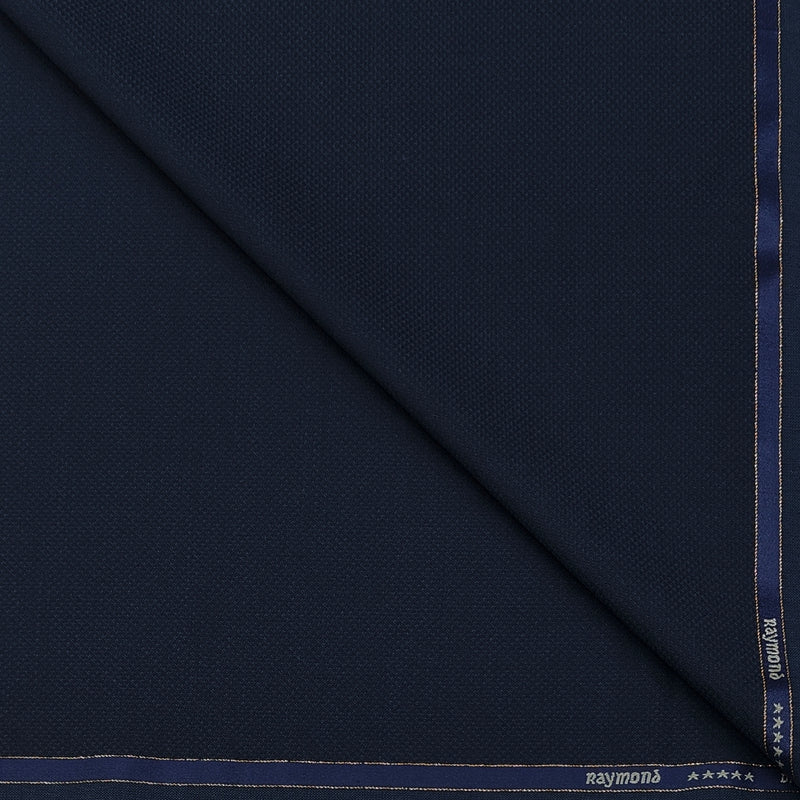 Suit Fabric Raymond Exotic Super 120s Count Luxurious 70% Rich Wool Micro Dobby Color Dark Blue