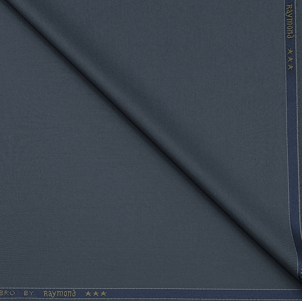 Combo Raymond Greyish Blue Trouser Fabric And Arvind Poly Cotton Wrinkle Free Blue N White Shirt Fabric