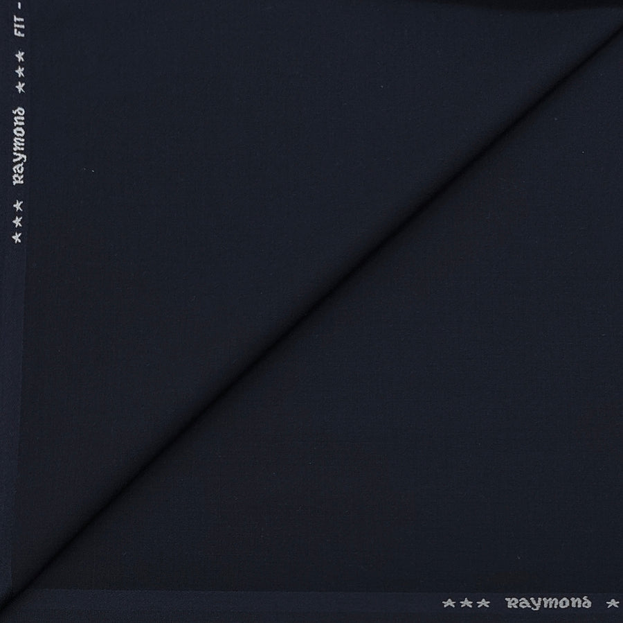 Suit Fabric Raymond Exotic Super 120s Count Luxurious 68% Rich Wool Stretchable Self Structure Color Bluish Black