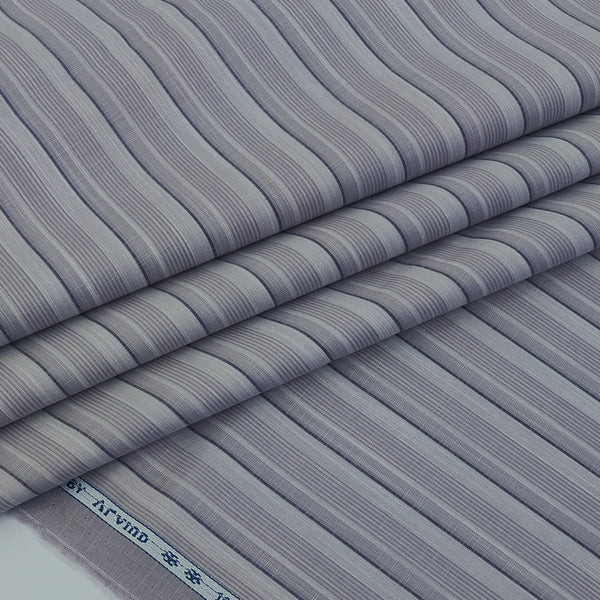 Shirt Fabric Arvind 100% Pure Cotton Patta Lining Colour Multicolour