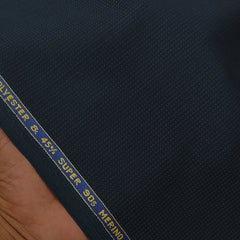 Suit Fabric Reid N Taylor Super 90s Count Luxurious 45% Rich Wool Dotted Color Space Blue