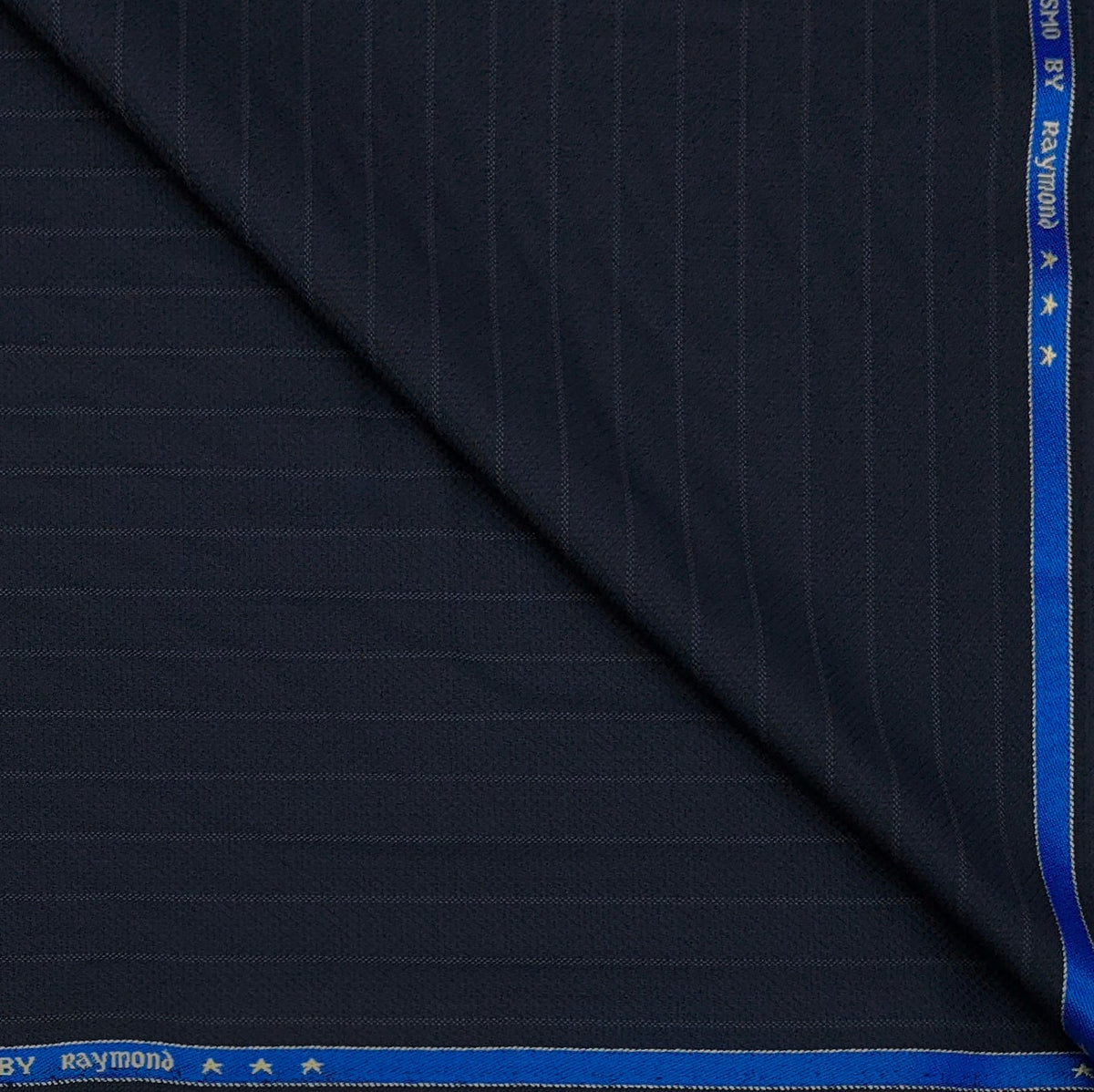 Combo Raymond Dark Midnight Blue Trouser Fabric And Donear Giza cotton Blue N White Shirt Fabric