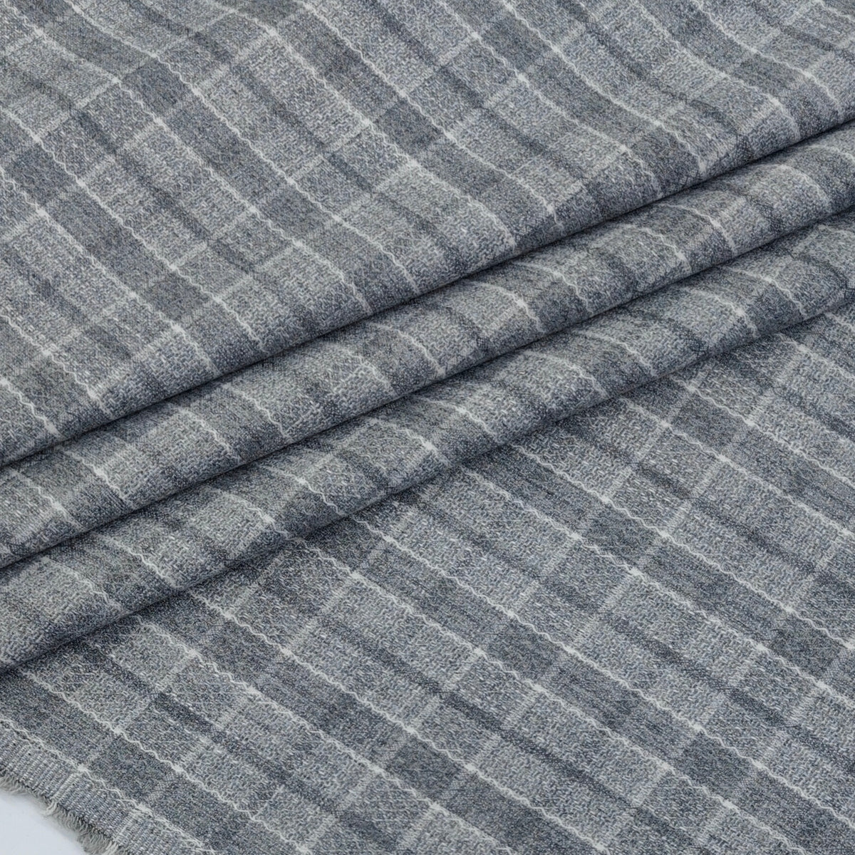 Blazer Fabric ManTire Italian Check Colour Grey