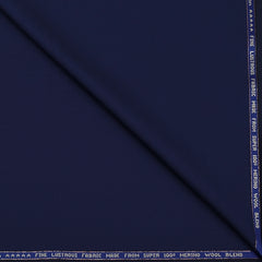 Suit Fabric Raymond Exotic Super 100s Count Luxurious 40% Rich Wool Dobby Color Berry Blue