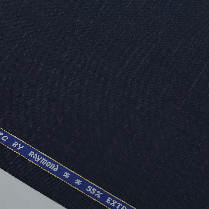 Suit Fabric Raymond Exotic Super 90s Count Luxurious 45% Rich Wool Check Color Wine N Blue