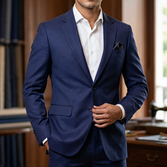 Suit Fabric Raymond Exotic Super 100s Count Luxurious 40% Rich Wool Dobby Color Berry Blue