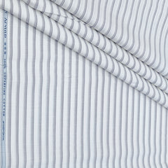 Shirt Fabric Arvind 100% Pure Cotton Pencil Stripes Colour Light Lavender N White