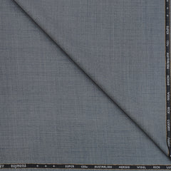 Raymond Exotic Premium Super 130s Merino Count 70% wool Slub Suiting Fabric Colour Zinc Grey