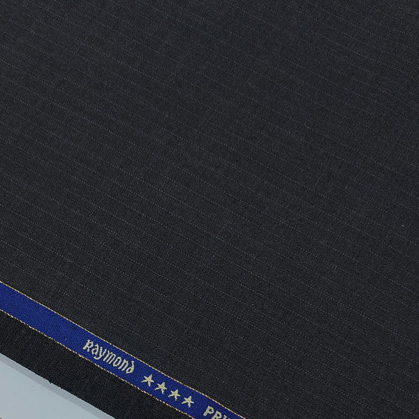 Suit Fabric Raymond Exotic Super 140s Count Luxurious 40% Rich Wool Lining Color Charcoal Dark Grey