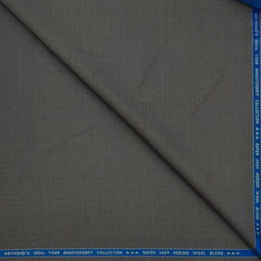 Suit Fabric Raymond Exotic Super 140s Count Luxurious 40% Rich Wool Plain Color Charcoal Dull Brown