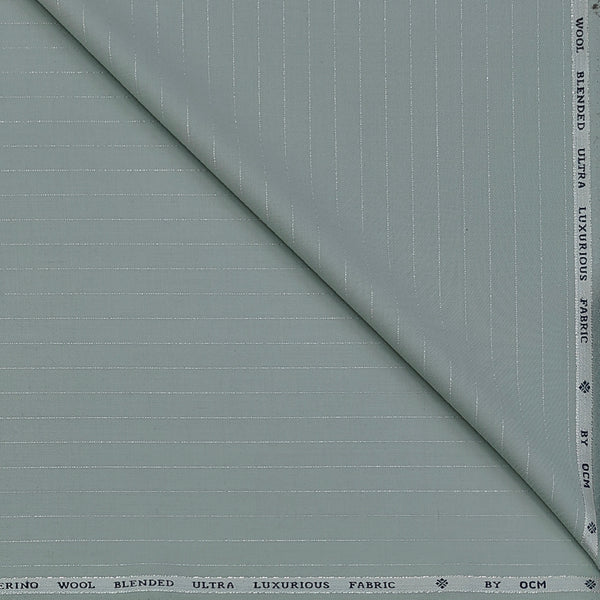 Trouser Fabric OCM Exotic Premium Super 150s Count 40% Merino Wool Lining Color Pistachio Green