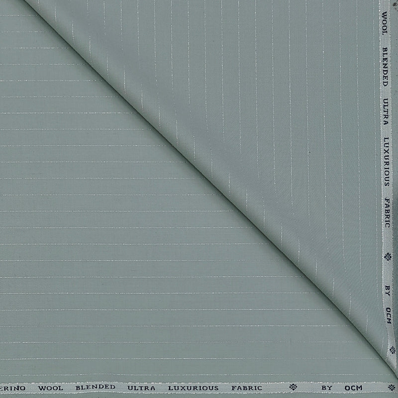 Trouser Fabric OCM Exotic Premium Super 150s Count 40% Merino Wool Lining Color Pistachio Green