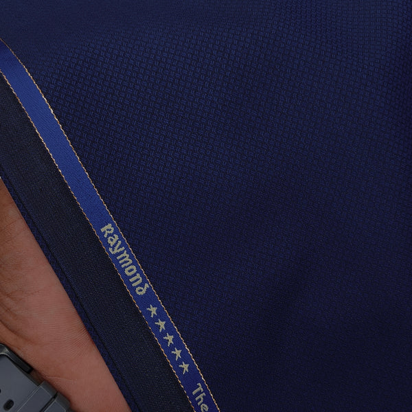 Suit Fabric Raymond Exotic Super 100s Count Luxurious 40% Rich Wool Dobby Color Berry Blue