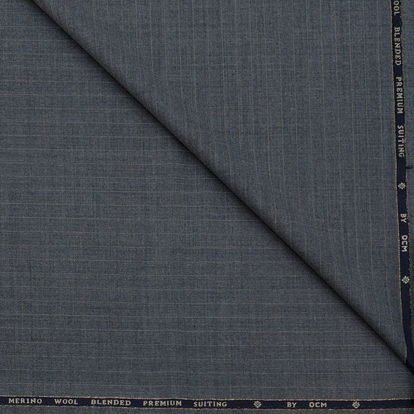 Trouser Fabric OCM Exotic Premium Super 130s Count 40% Merino Wool Lining Color Worsted Grey