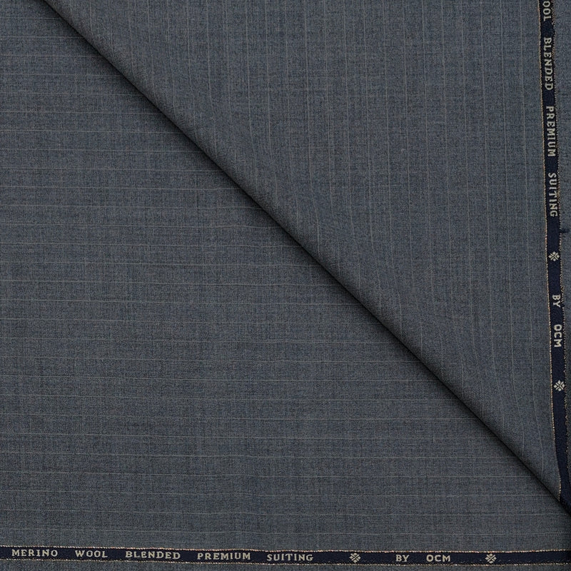 Trouser Fabric OCM Exotic Premium Super 130s Count 40% Merino Wool Lining Color Worsted Grey