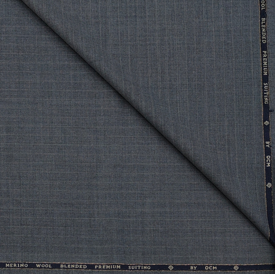 Trouser Fabric OCM Exotic Premium Super 130s Count 40% Merino Wool Lining Color Worsted Grey