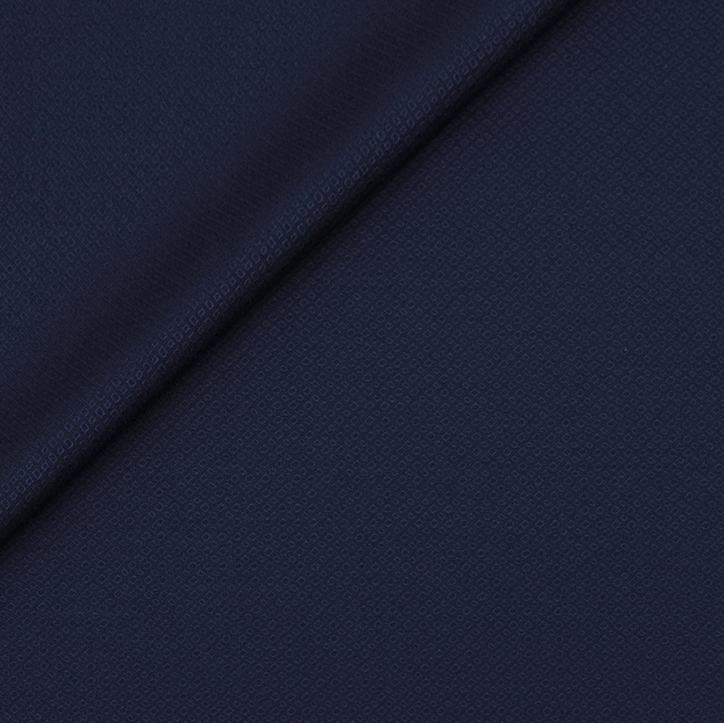 Raymond Exotic Premium Super 100s Count 60% Merino wool Dobby Suiting Fabric Colour Dark Space Blue