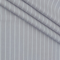 Shirt Fabric Arvind 100% Pure Cotton Pencil Stripes Colour Dim Lavender