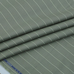 Shirt Fabric Donear LA Finish Premium Giza Cotton Broad Lining With Herrinbone Colour Sage Green