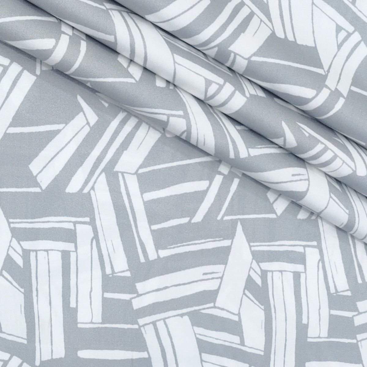 Shirt Fabric Soktas Finest 60s Giza Cotton Digital Print Colour Grey N White