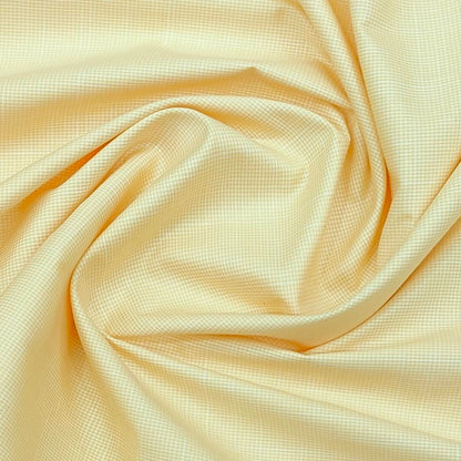 Arvind Men's Polycotton Wrinkle Free Self Textured Shirt Fabric Colour Light Yellow