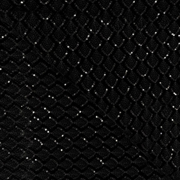 Kurta Fabric ManTire Designer Silk Embroidery Colour Black