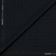 Raymond Super 120s count 100% Wool Tweed Broad Lining Blazer Fabric Colour Black
