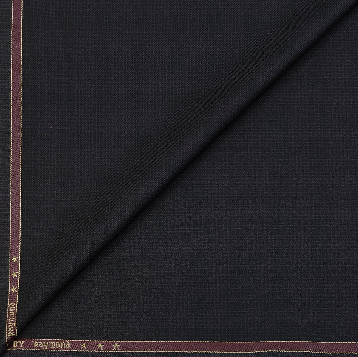 Blazer Fabric Raymond Poly Viscose Micro Check Colour Wine N Black