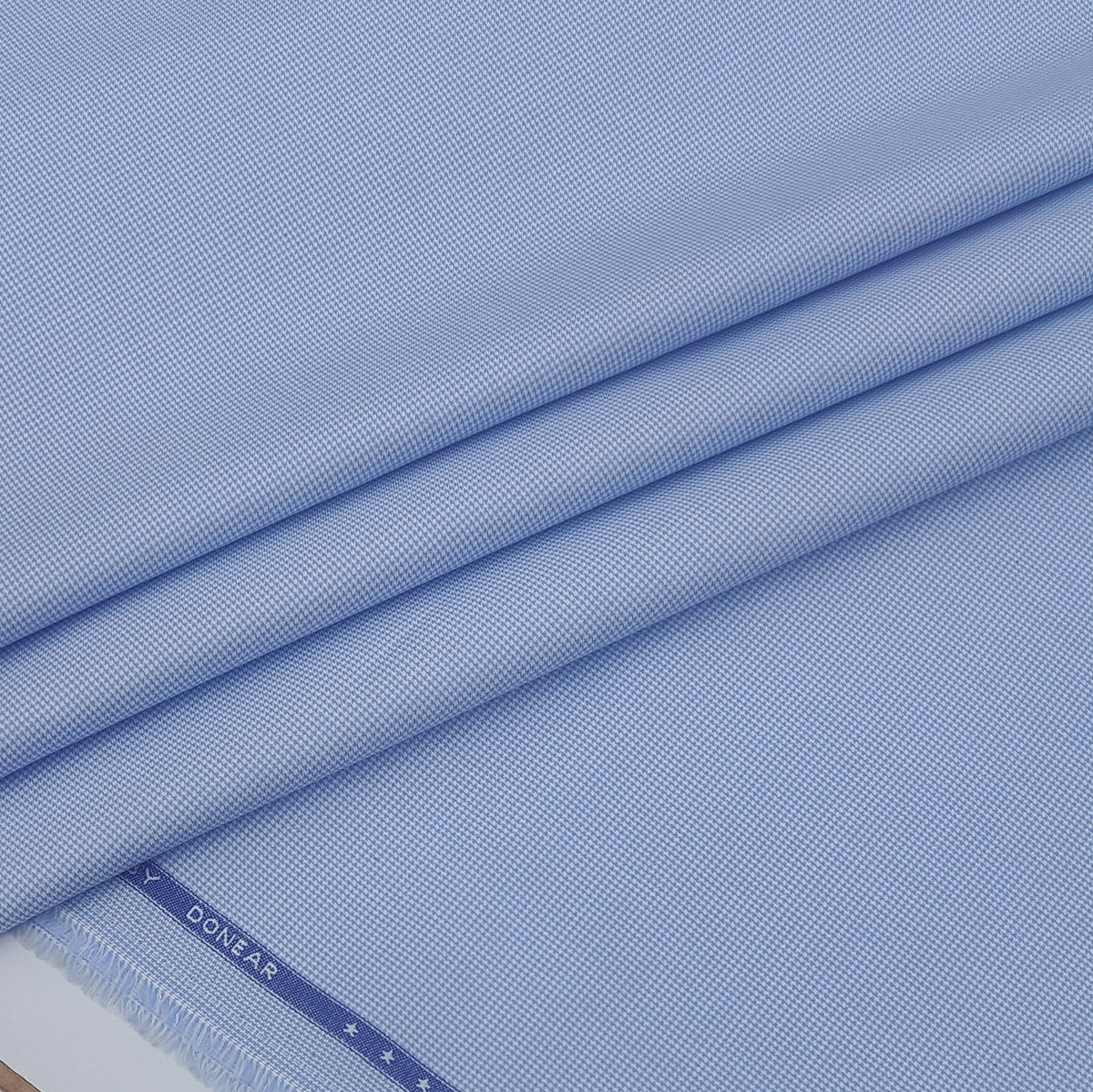 Shirt Fabric Donear Premium Giza Cotton Pin Check Colour Blue
